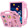Husă pentru copii pentru iPad 10.2" 2021/2020/2019 (9/8/7 gen.) / Air 10.5" 2019 (3 gen.), Cute Patterns, cu suport, roz