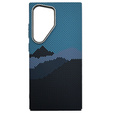 Carcasa pentru Samsung Galaxy S24 Ultra, Carbon Fiber MagSafe, albastru / albastru marin