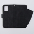 Cu clapetă pentru Motorola Moto G54 5G, Card Slot, negru
