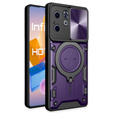 Husă blindată pentru Infinix Hot 40i, CamShield Slide, violet