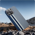 Carcasa pentru iPhone 16 Pro Max, Carbon Fiber MagSafe, albastru
