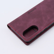 Husă pentru Oppo A78 4G, ERBORD Vintage, portofel cu clapetă, roșu