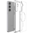 Carcasă Spigen Ultra Hybrid MagSafe pentru Samsung Galaxy S25 Ultra, transparentă / albă