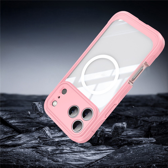 Carcasă rezistentă la șocuri cu sticlă pentru MagSafe pentru iPhone 17 Pro Max