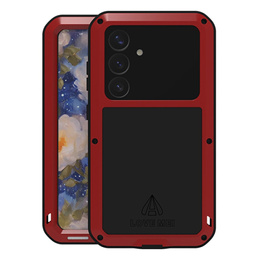 Love Mei Huse pentru Samsung Galaxy S25+ Plus, armored with glass, roșu
