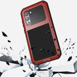 Love Mei Huse pentru Samsung Galaxy A34 5G, armored with glass, roșu