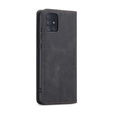 Husa CASEME pentru Samsung Galaxy A51, Leather Wallet Case, negru