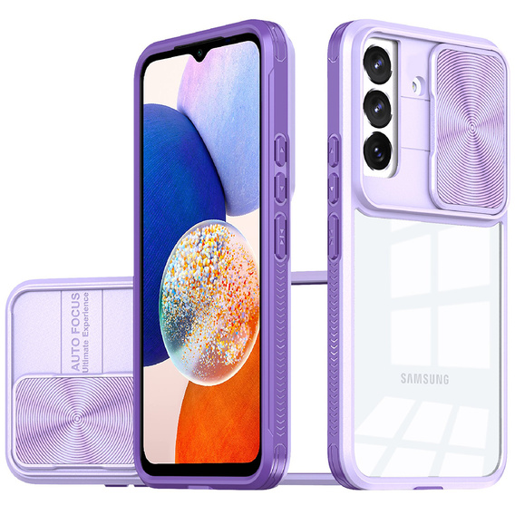Huse pentru Samsung Galaxy A14 4G/5G, Slide Camera, violet