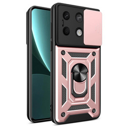 Husă blindată pentru Xiaomi Redmi Note 13 5G, CamShield Slide, roz