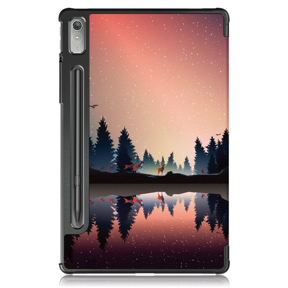 Huse pentru Lenovo Tab P11 Pro Gen 2 2022, Smartcase Pen Slot, forest and lake