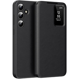 Husă cu clapetă pentru Samsung Galaxy S24+ Plus, Smart View Wallet, negru