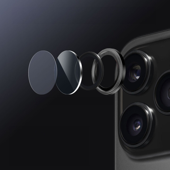 Obiectiv foto ERBORD OPTIK Pro pentru iPhone 17 Pro / 17 Pro Max, negru