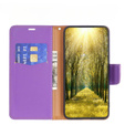 Cu clapetă pentru Samsung Galaxy A54 5G, Wallet Litchi Magnet, violet