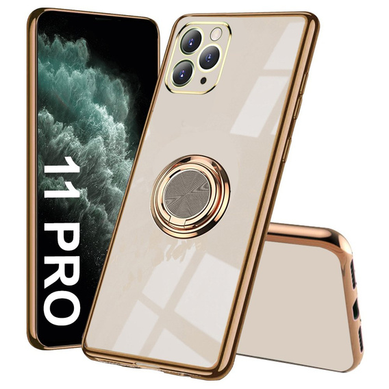 Huse pentru iPhone 11 Pro, Electro Ring, roz rose gold