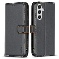 Husa cu clapetă pentru Samsung Galaxy A35 5G, BINFEN Wallet, negru