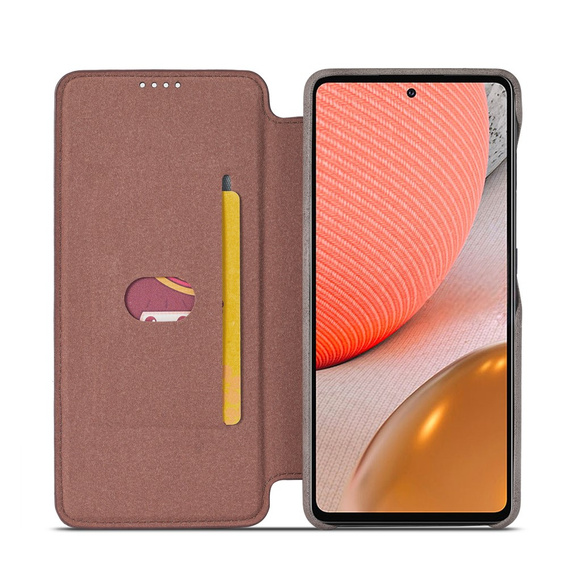 Cu clapetă pentru Samsung Galaxy A52 5G / 4G, LC.IMEEKE, gri