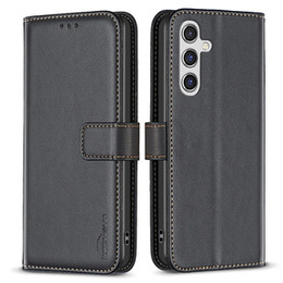 Husa cu clapetă pentru Samsung Galaxy A35 5G, BINFEN Wallet, negru