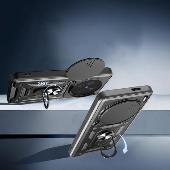 Husă blindată pentru Vivo X200 Pro 5G, CamShield Slide, negru