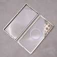 Carcasa Magnetic Dual Glass MagSafe pentru Samsung Galaxy S22 Ultra, de aur