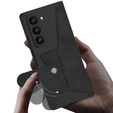 Carcasă portofel cu clapetă neagră pentru Samsung Galaxy Z Fold 7 5G