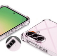 Carcasă pentru Samsung Galaxy A56, Erbord Dropproof, transparentă + Sticlă