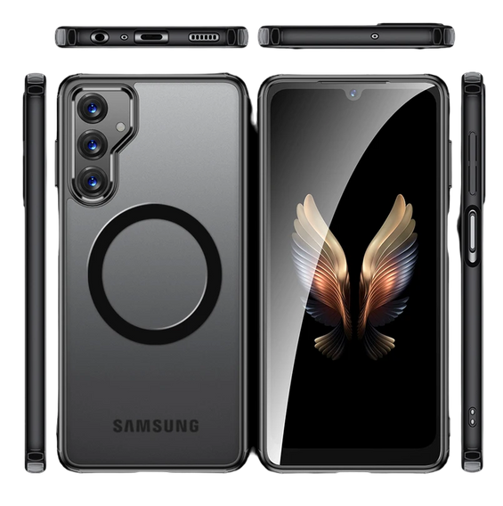 Husă pentru Samsung Galaxy A35 5G, Fusion Hybrid Case, pentru MagSafe, negru