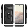 Husă blindată pentru Google Pixel 6 Pro, Nox Case Ring, negru