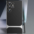 Huse pentru Samsung Galaxy S24 Ultra, GKK Woven Leather, negru