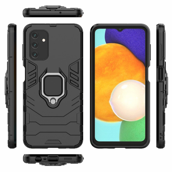 Huse pentru Samsung Galaxy A04S / A13 5G, Kickstand Ring, negru