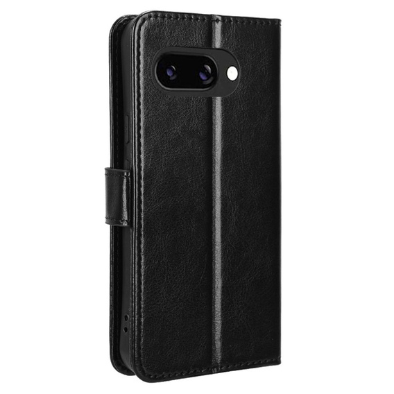 Cu clapetă pentru Google Pixel 9A, Crazy Horse Wallet, negru