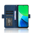 Cu clapetă pentru Vivo Y19s, Card Slot, albastru închis