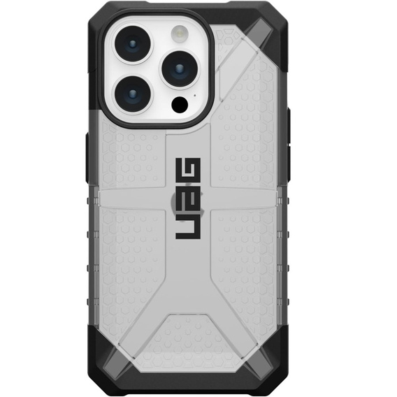 Carcasă Urban Armor Gear pentru iPhone 15 Pro, Plasma, transparent / negru