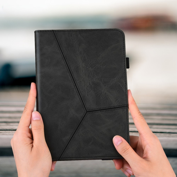 Husă pentru Samsung Galaxy Tab A9+, Classic, cu spațiu pentru stylus, negru