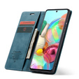 Husa CASEME pentru Samsung Galaxy A71, Leather Wallet Case, verde