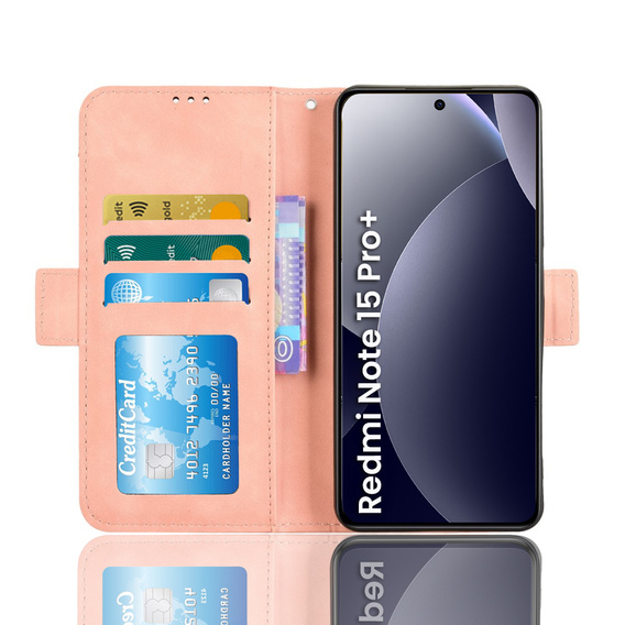 Husă cu slot pentru carduri pentru Xiaomi Redmi Note 15 Pro Plus 5G / Poco M8 Pro 5G