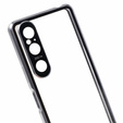 Husa pentru Sony Xperia 1 V, Magnetic Dual Glass, de argint