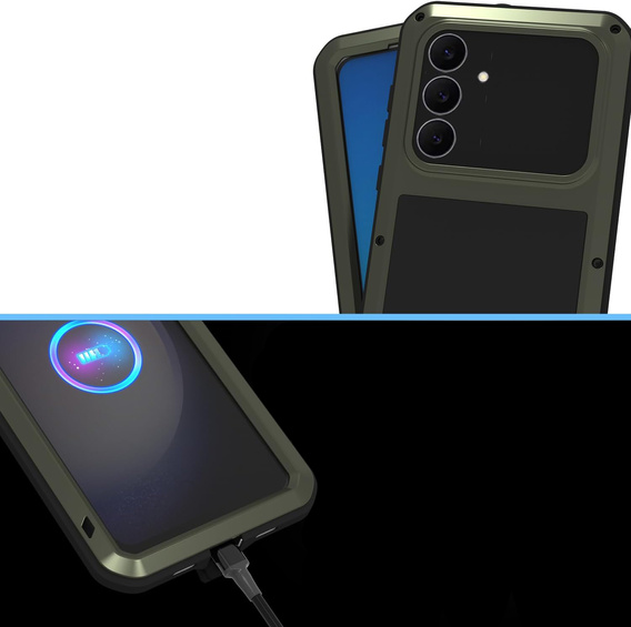 Husă blindată cu sticlă temperată pentru Samsung Galaxy S25 FE