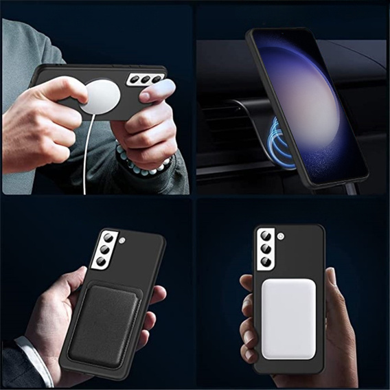 Huse pentru Samsung Galaxy S23, Silicone MagSafe, negru