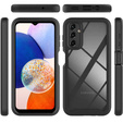 Carcasă pentru Samsung Galaxy A14 4G/5G, Shockproof, cu folie, negru