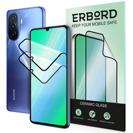 2x sticlă ceramică ERBORD Hybrid Glass pentru Huawei Nova Y70