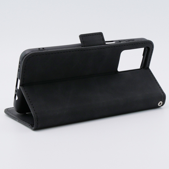Cu clapetă pentru Motorola Moto G54 5G, Card Slot, negru