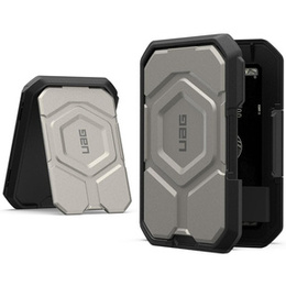 Urban Armor Gear Wallet MagSafe pentru iPhone, argintiu