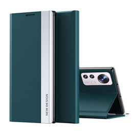 Cu clapetă pentru Xiaomi 12 / 12X, Side Magnetic, verde
