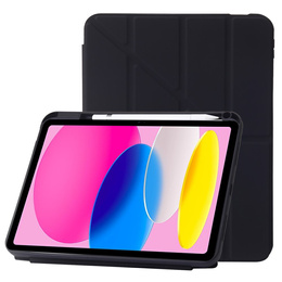 Husă pentru iPad 10.9" 2022 (10 gen.), Origami, negru