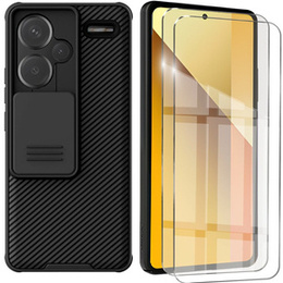 Carcasă blindată Nillkin pentru Xiaomi Redmi Note 13 Pro+, CamShield Pro, negru
