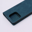 Husă pentru Xiaomi Redmi 12C, ERBORD Vintage, portofel cu clapetă, albastru