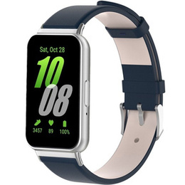 Curea din piele pentru Samsung Galaxy Fit 3, albastru