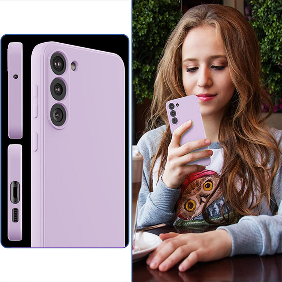Husa pentru Samsung Galaxy S23 5G, Silicone Lite, violet