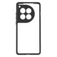 Carcasă pentru OnePlus 12 5G, Fusion Hybrid, cu protecție pentru camera foto, transparent / negru
