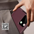 Husă cu clapetă pentru Samsung Galaxy A56 5G, Smart View Wallet, maroon